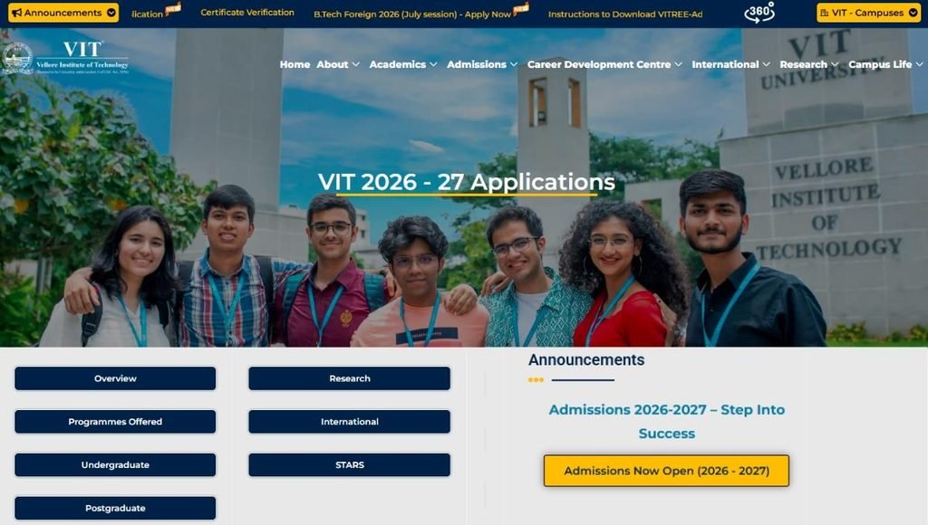 vit vellore fees